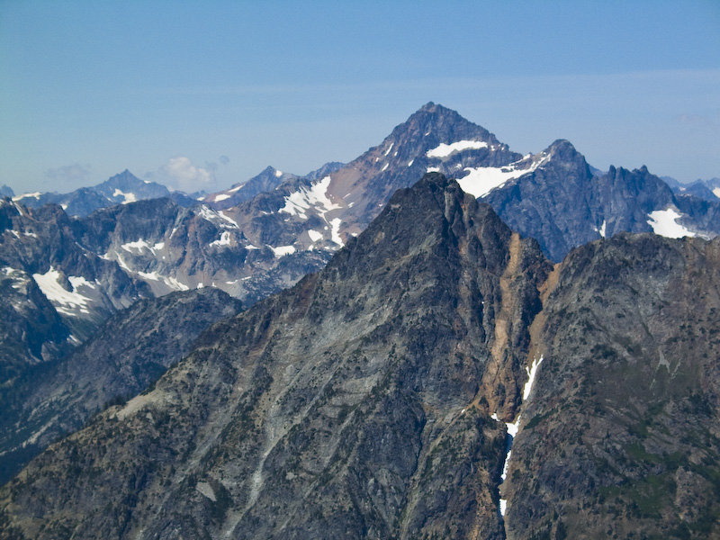 Black Peak From South Early Winter Spire